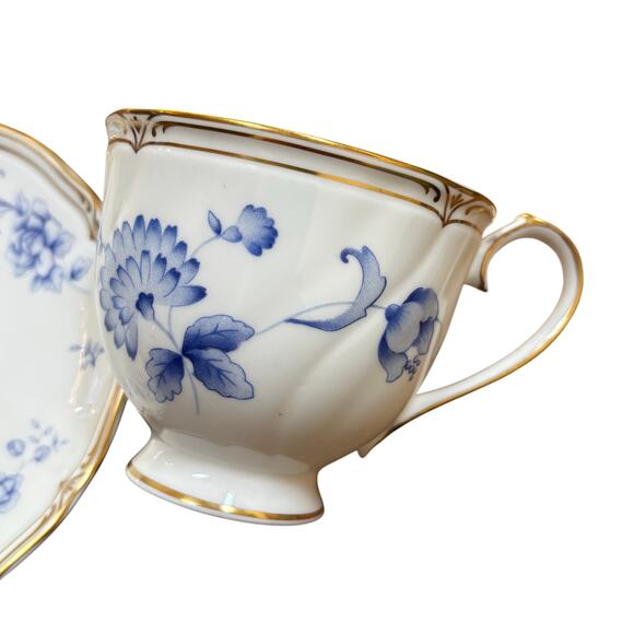 Wedgwood Ashbury footed cup & saucer set porcelain teacup England Porcelain - Picture 7 of 11